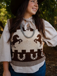 VJ Horse Sweater Vest