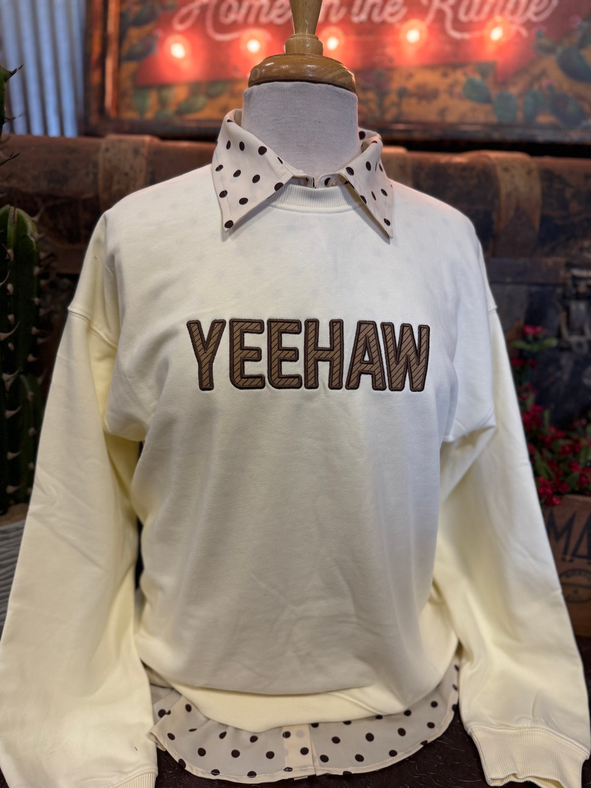 WL Oatmilk Yeehaw Sweatshirt