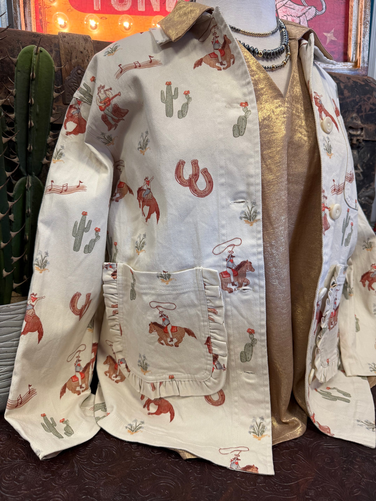 BR Cream Western Jacket