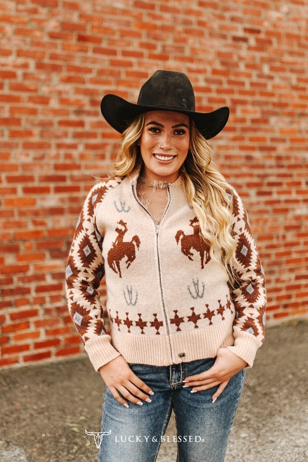 LB Kickin Bronco Sweater