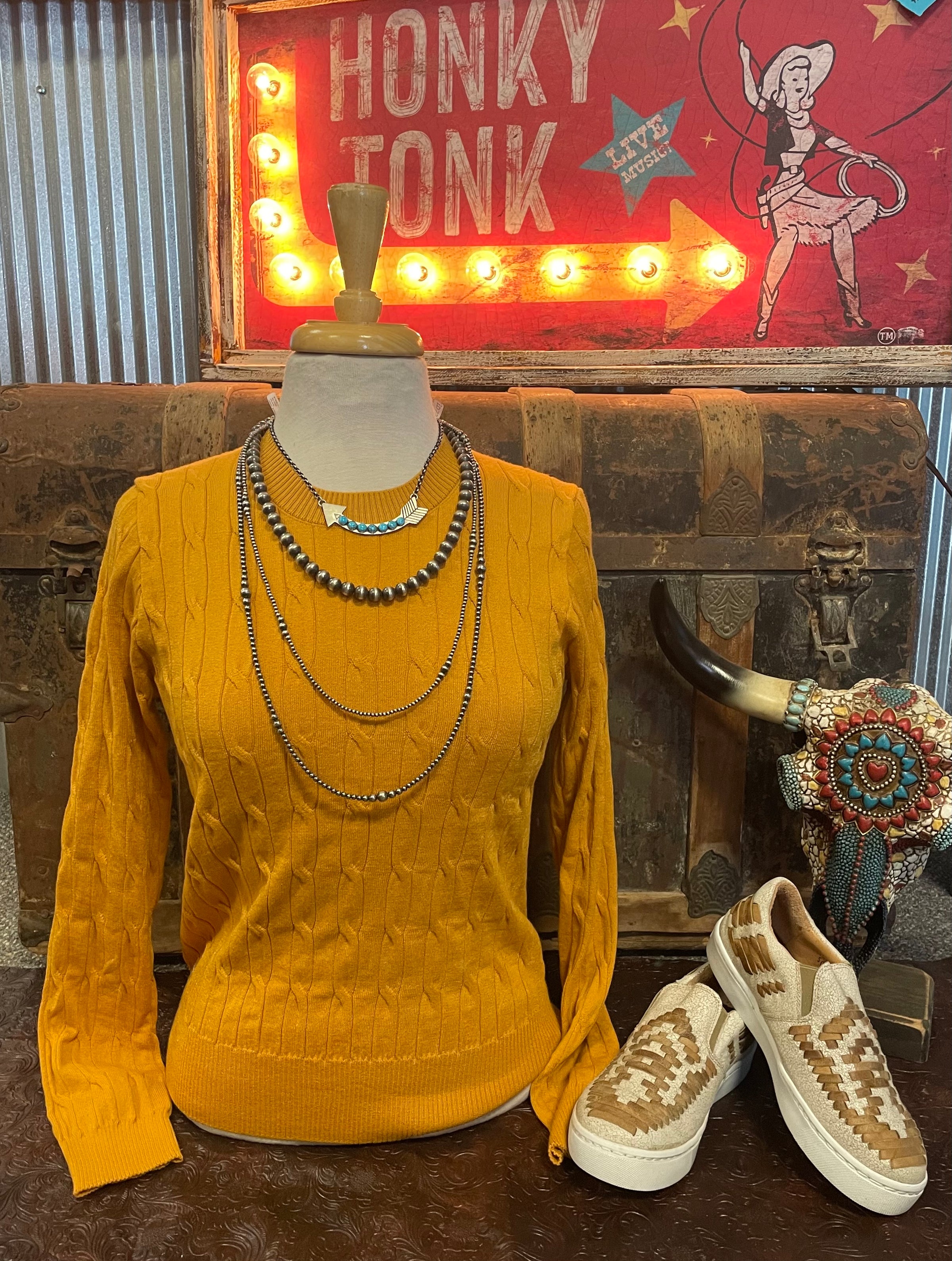 AA Mustard Sweater