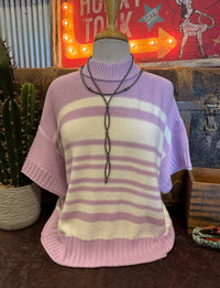 CT Lavender Stripe Sweater