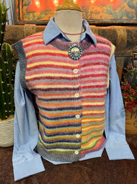 WL Sky/Purple Sweater Vest