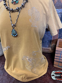 BB Taupe Western Tee