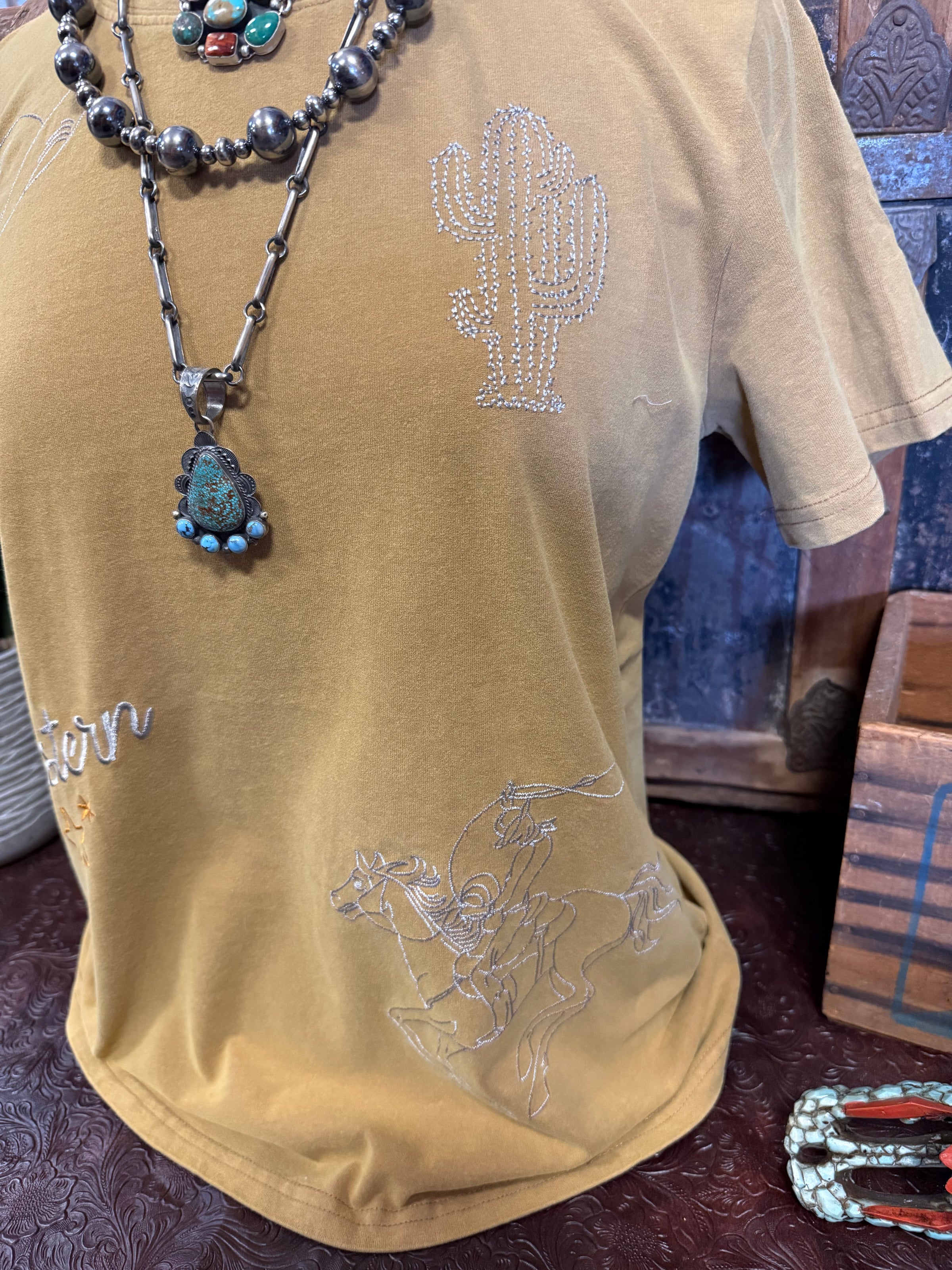 BB Taupe Western Tee