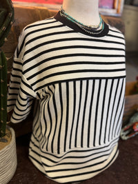 TB Black/Ivory Stripe SS