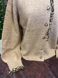 UD Tan/Leopard Cardigan