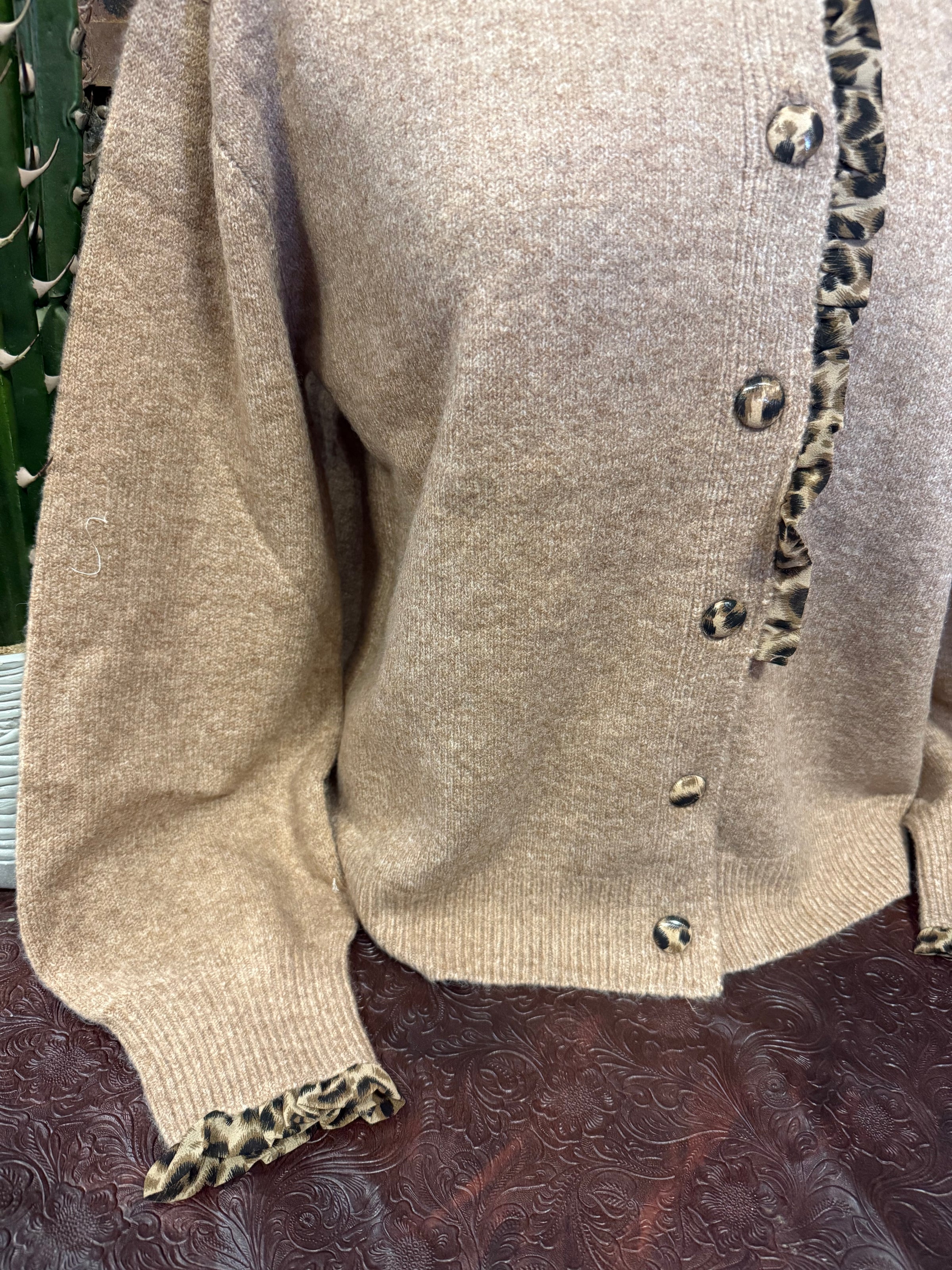 UD Tan/Leopard Cardigan