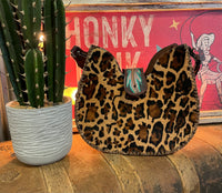 AD Feather Leopard Bag