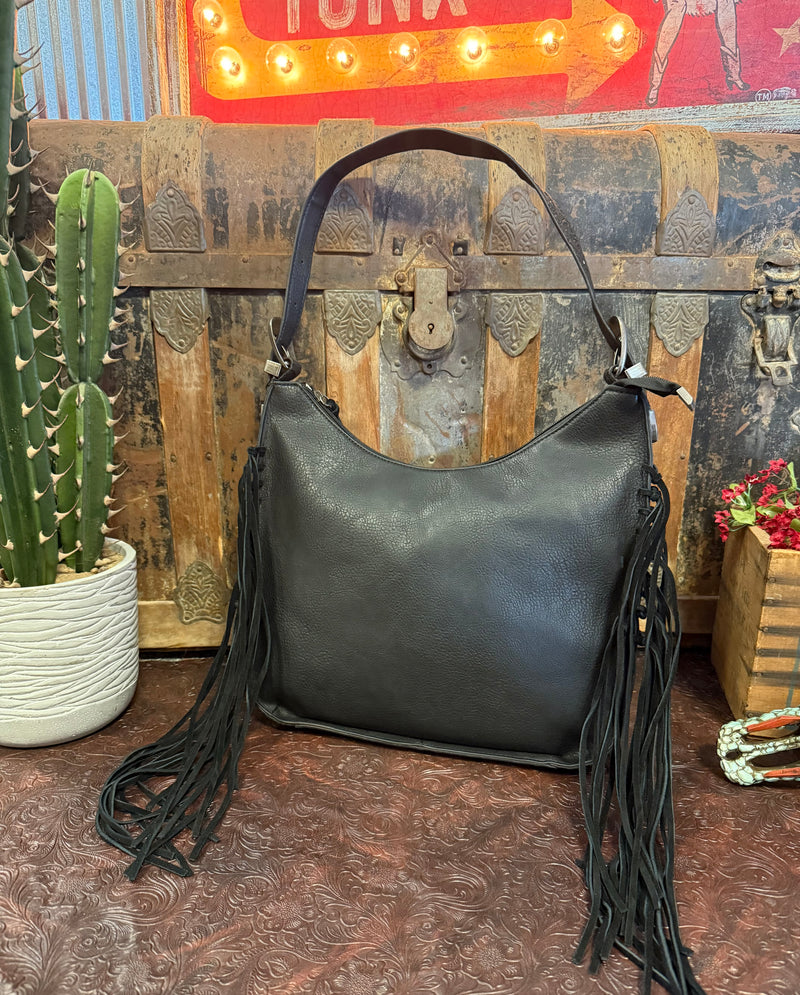 MW Black Fringe Purse