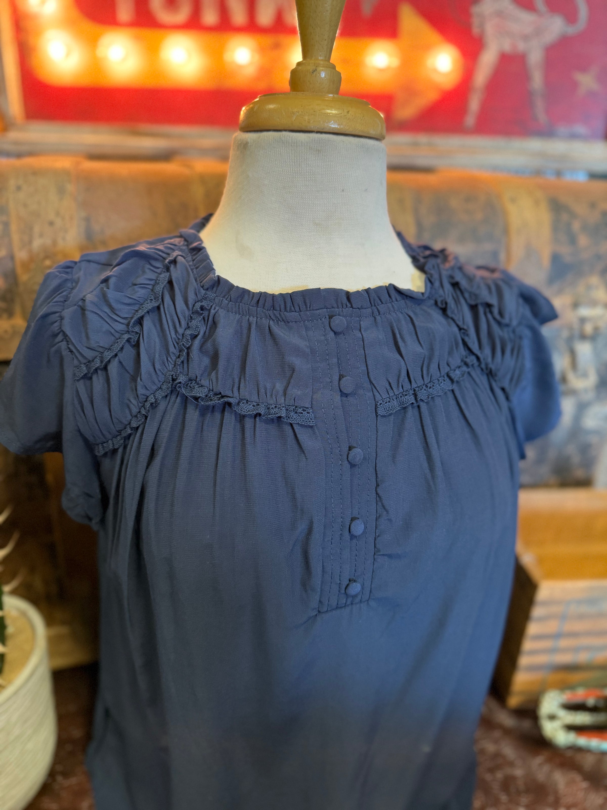 BP Navy Sleeveless Top