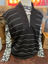 RM Black/White Stripe Sleeveless