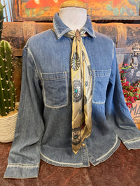 LS Embroidery Denim LS