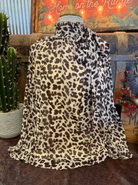UM Leopard LS Tie Top