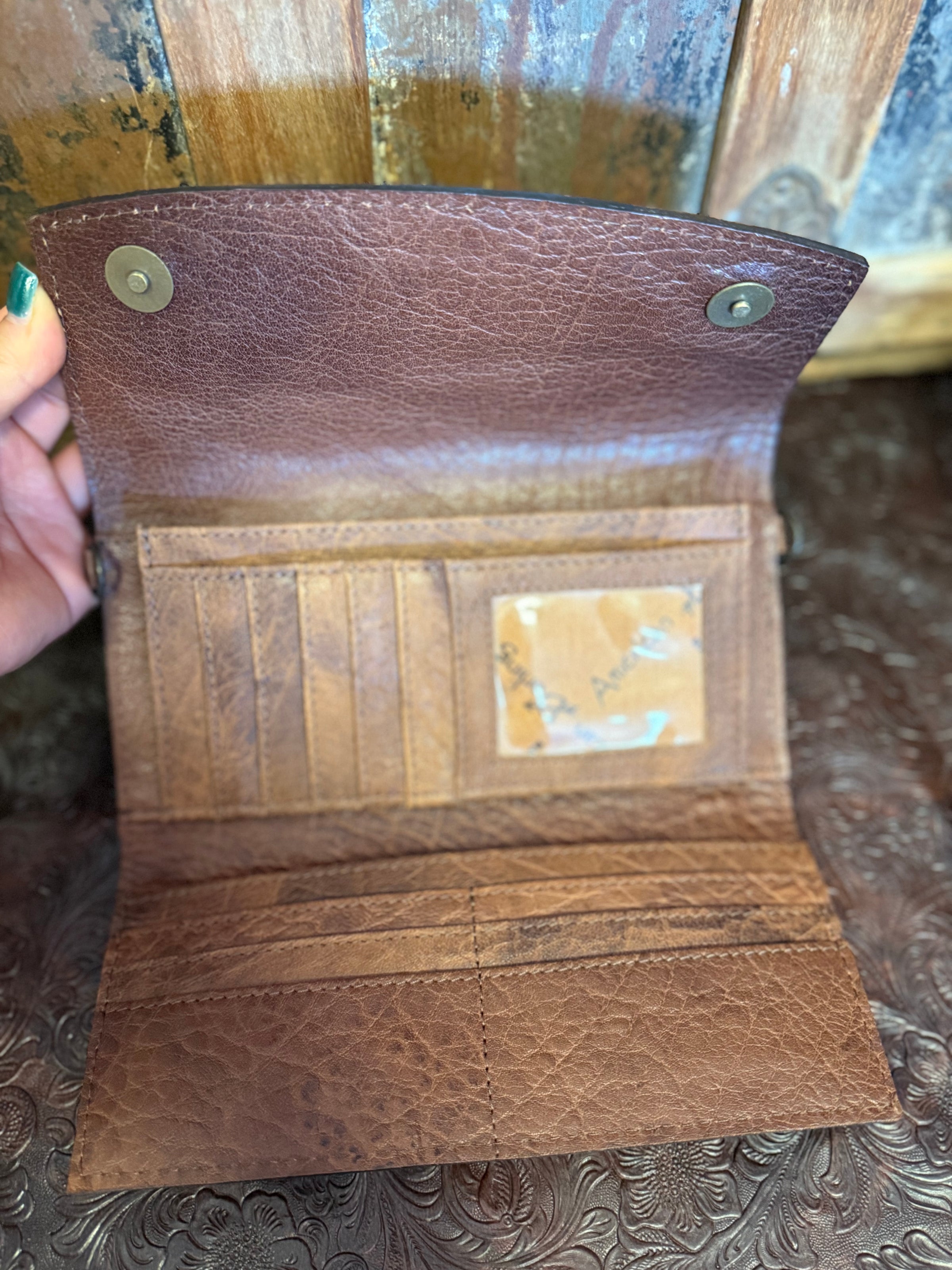 AD Aztec Leather Wallet