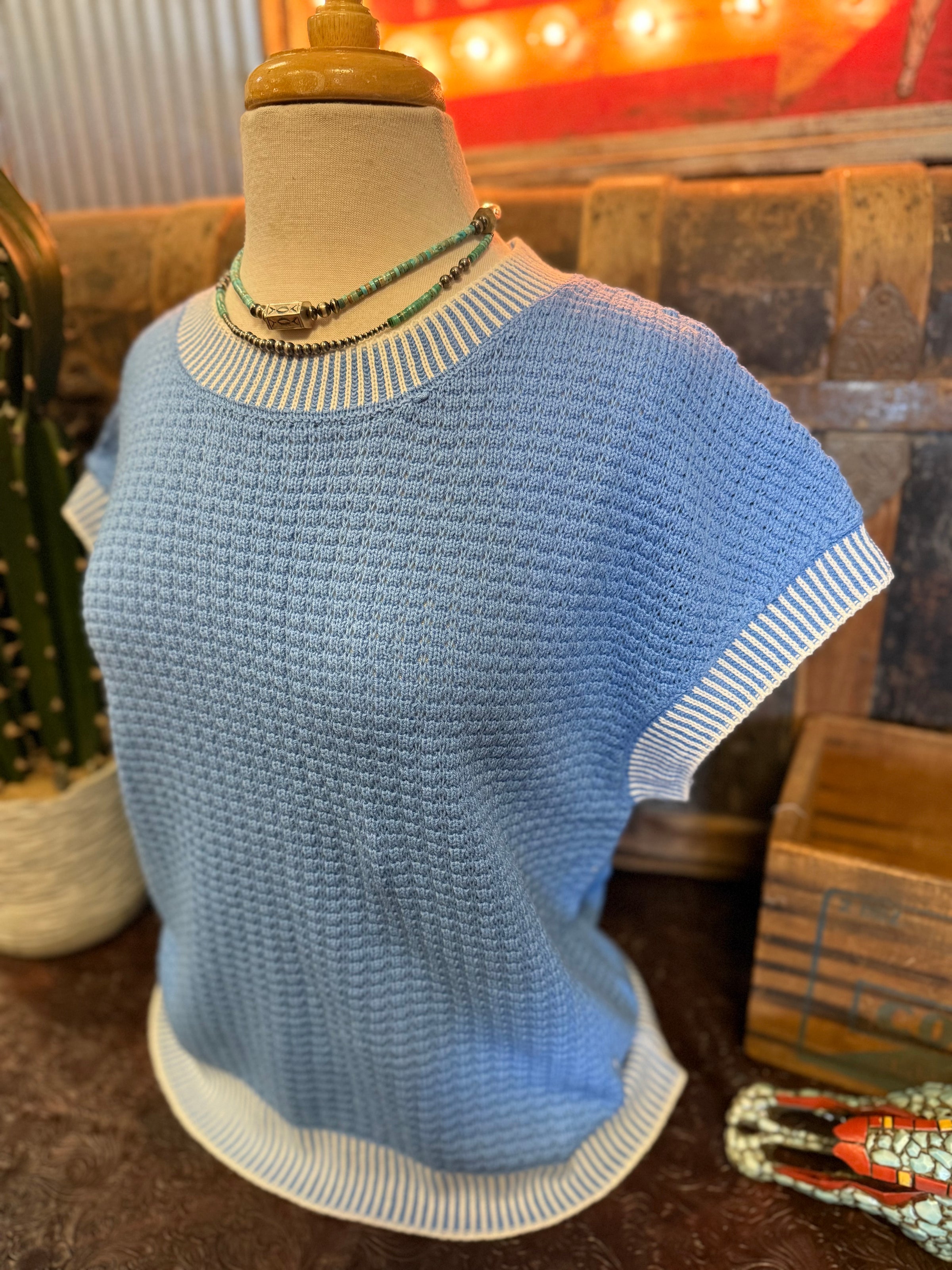 VJ Blue Sweater Vest