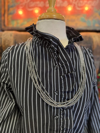 JD Black Stripe Ruffle BU