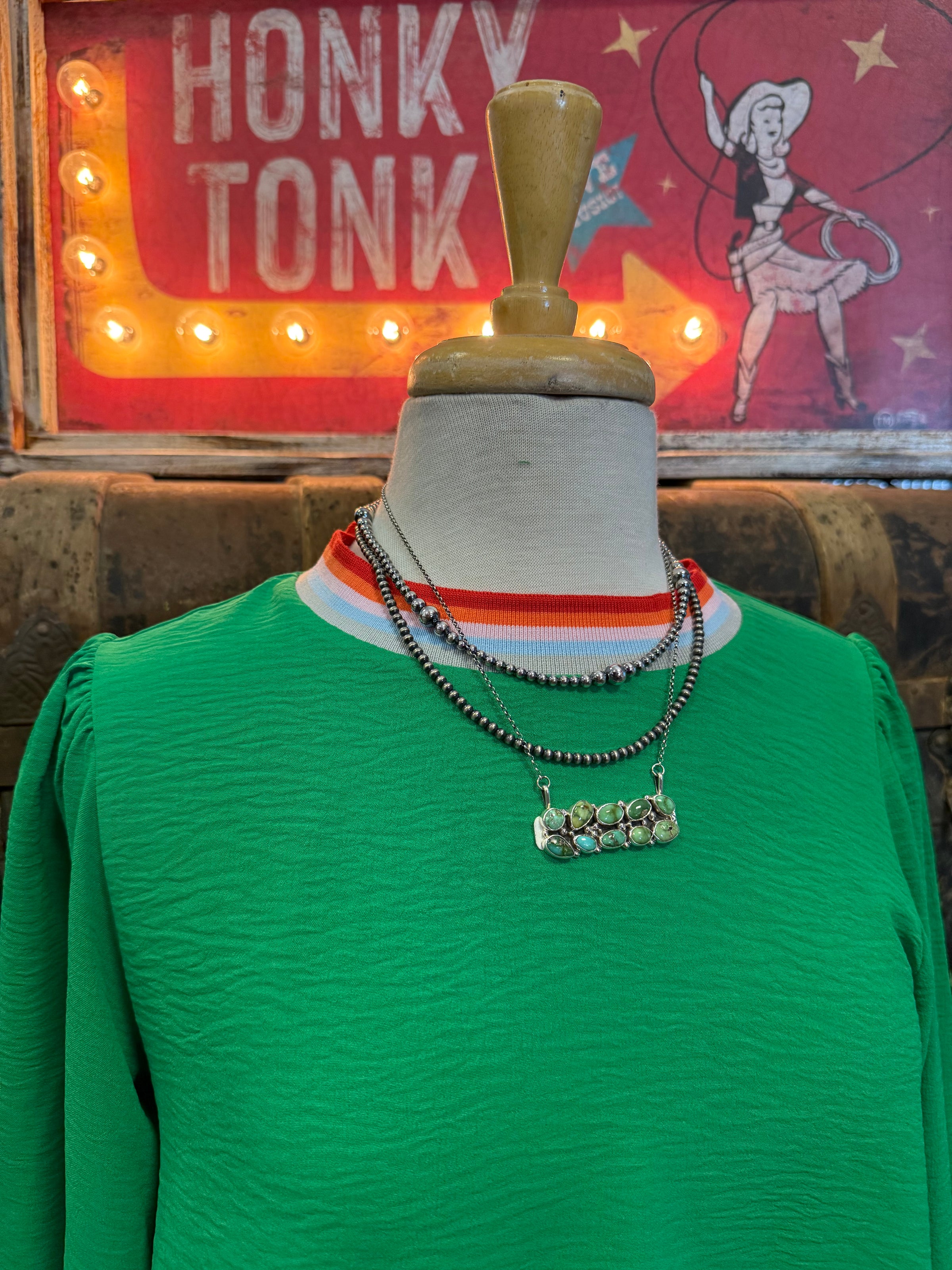 JD 3/4 Sleeve Kelly Green