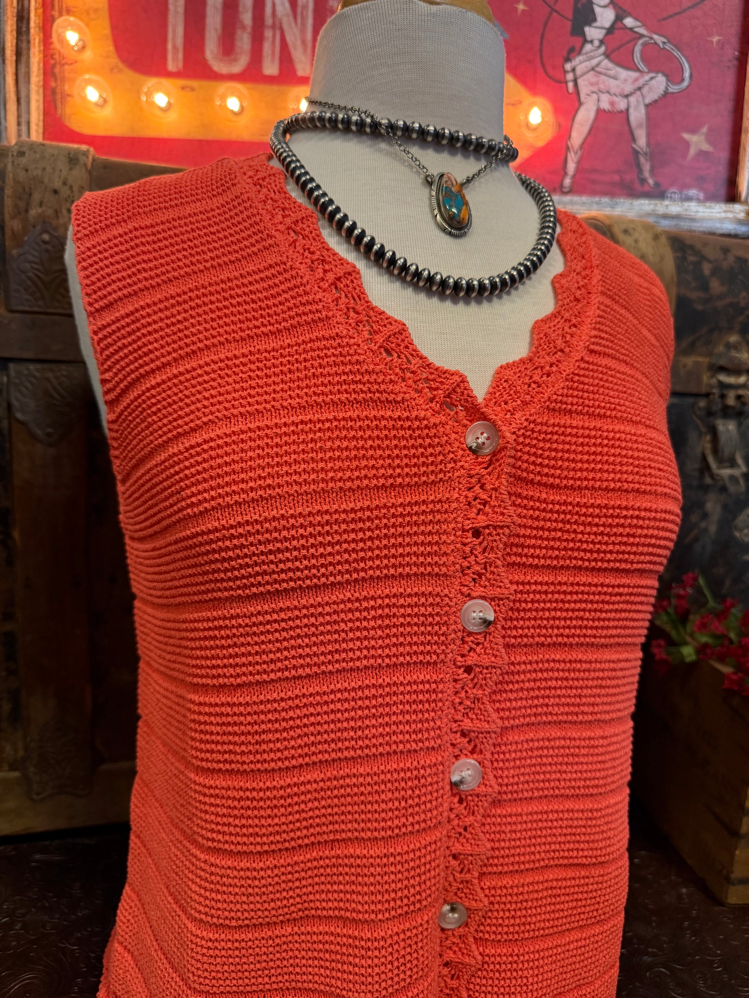 WL Papaya Sweater Vest
