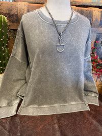 BP Washed Grey LS