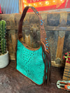 AD Turquoise Hobo Handbag