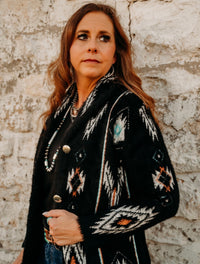 PP Black Multi Cardigan