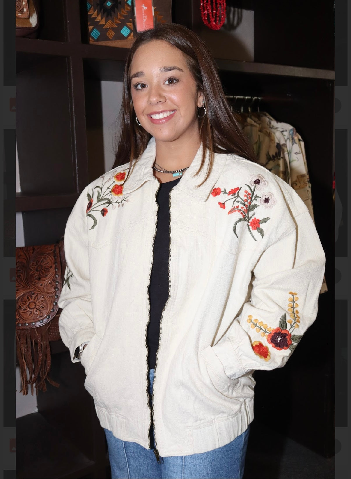 VT Cream Floral Jacket