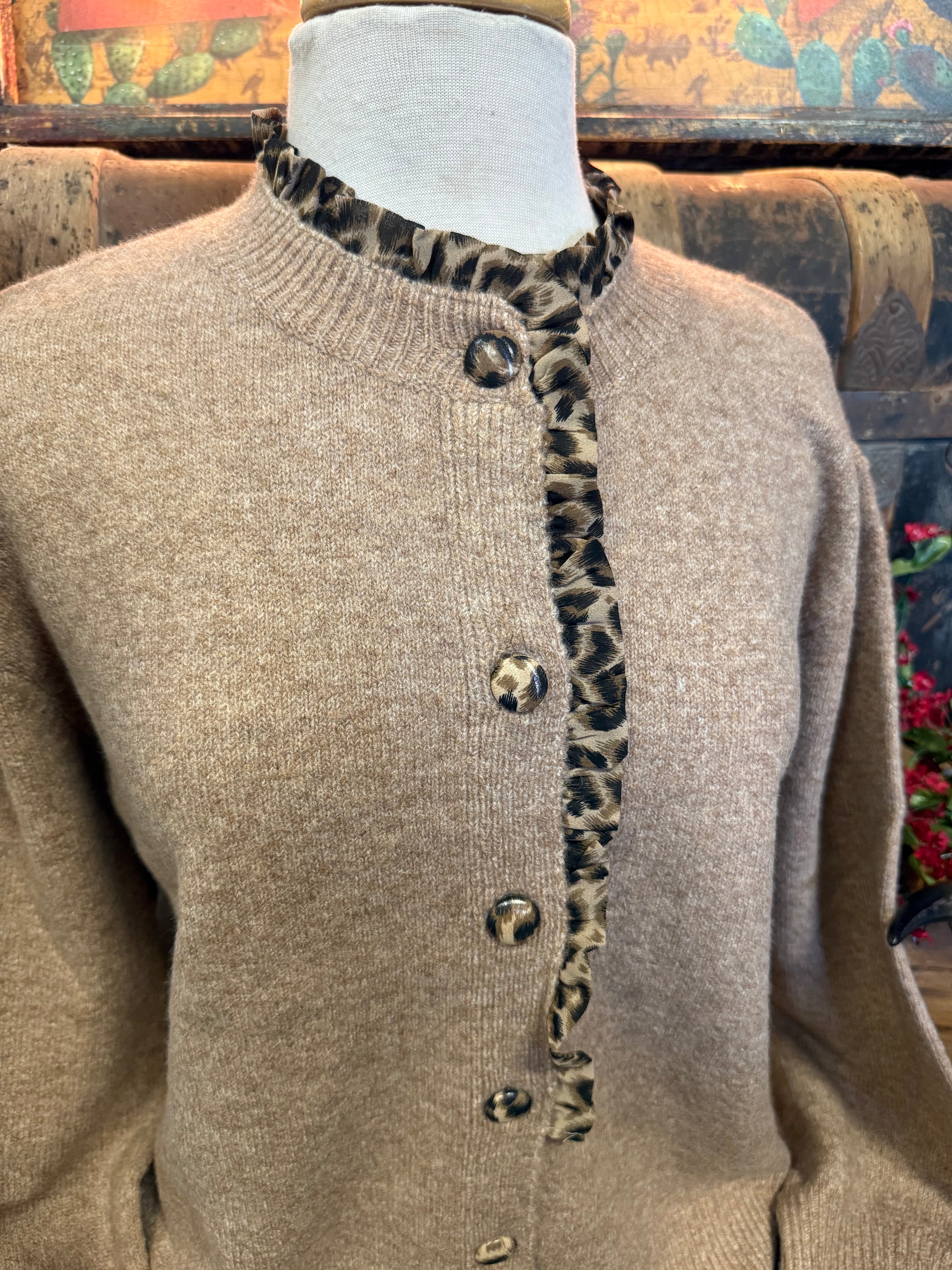 UD Tan/Leopard Cardigan