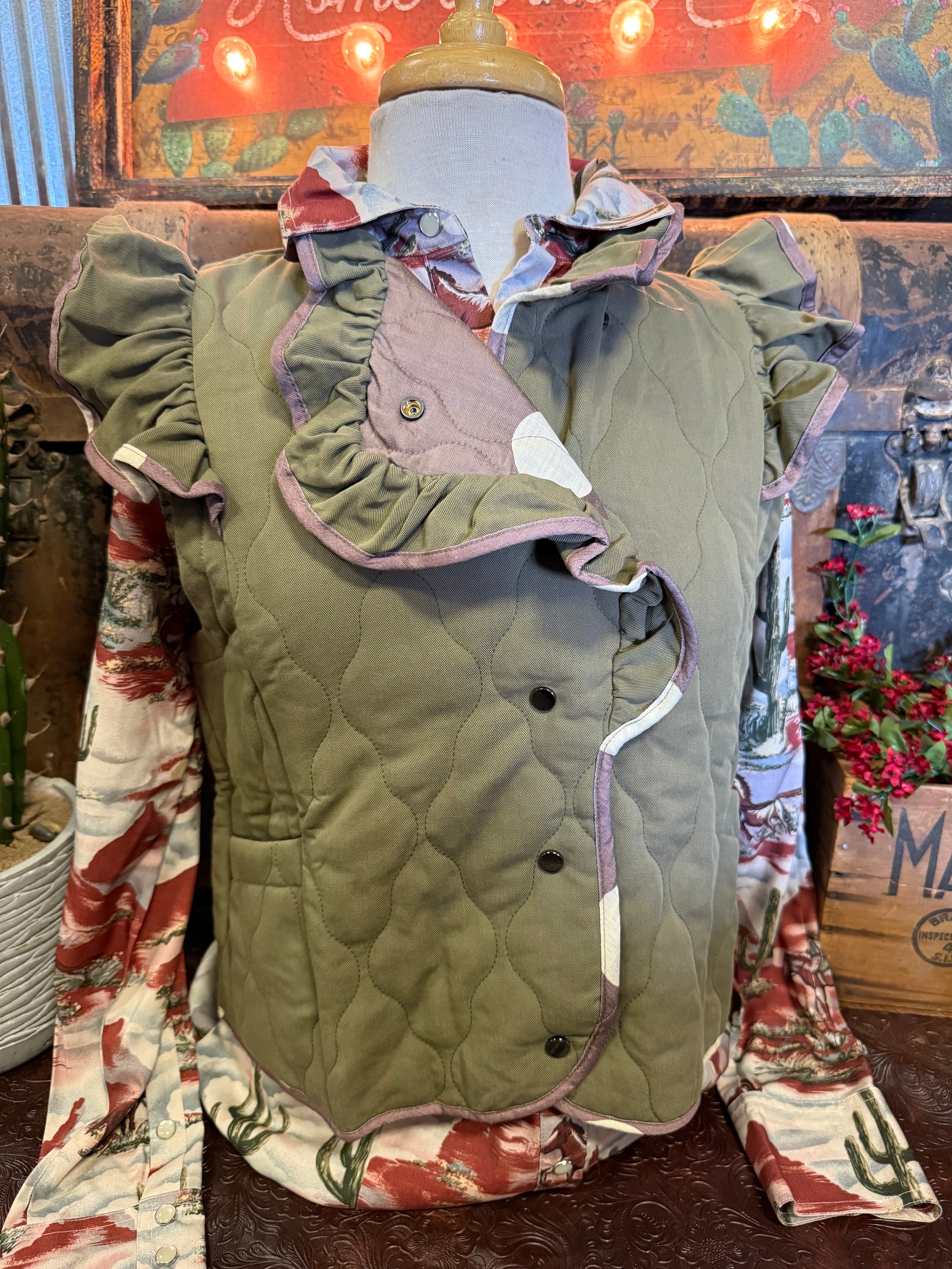UM Olive Reversible Vest