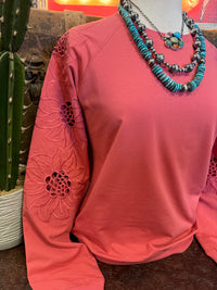 PS Lipstick Embroidered Top