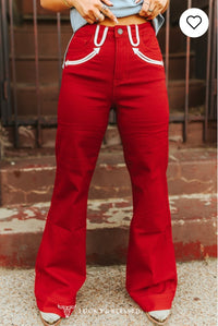LB Red Smiley Pocket Jeans