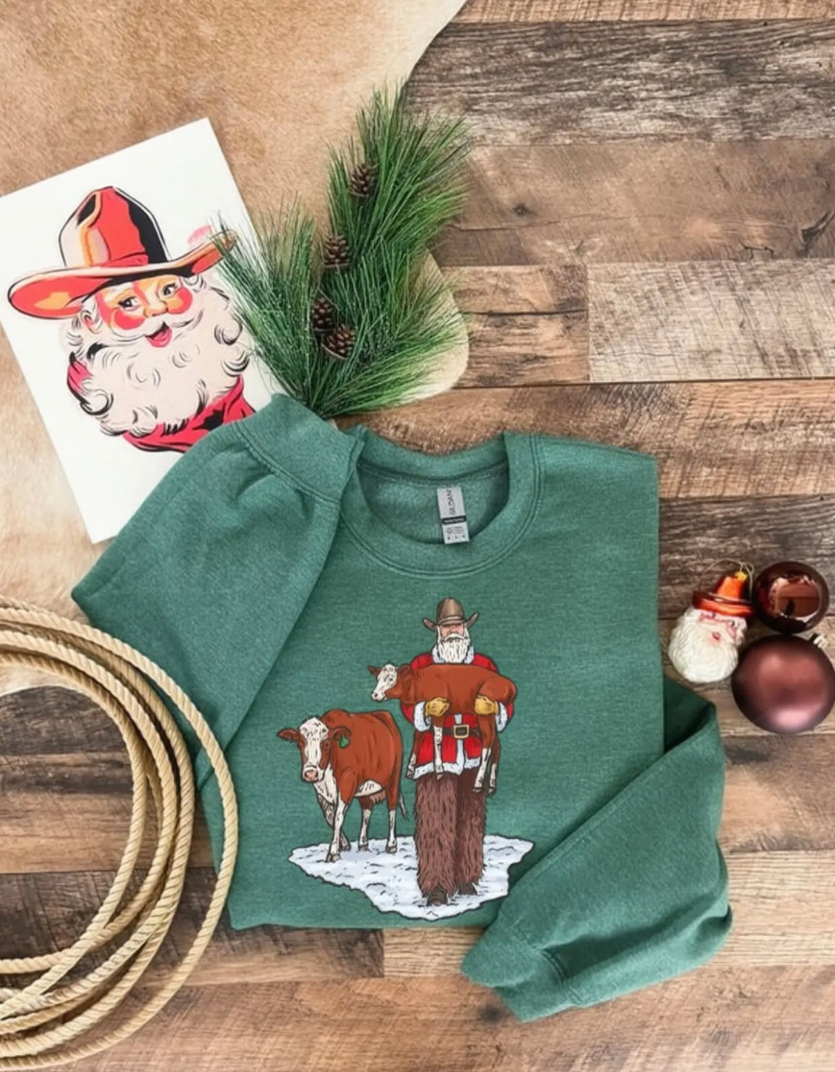 AF Rancher Santa Sweatshirt