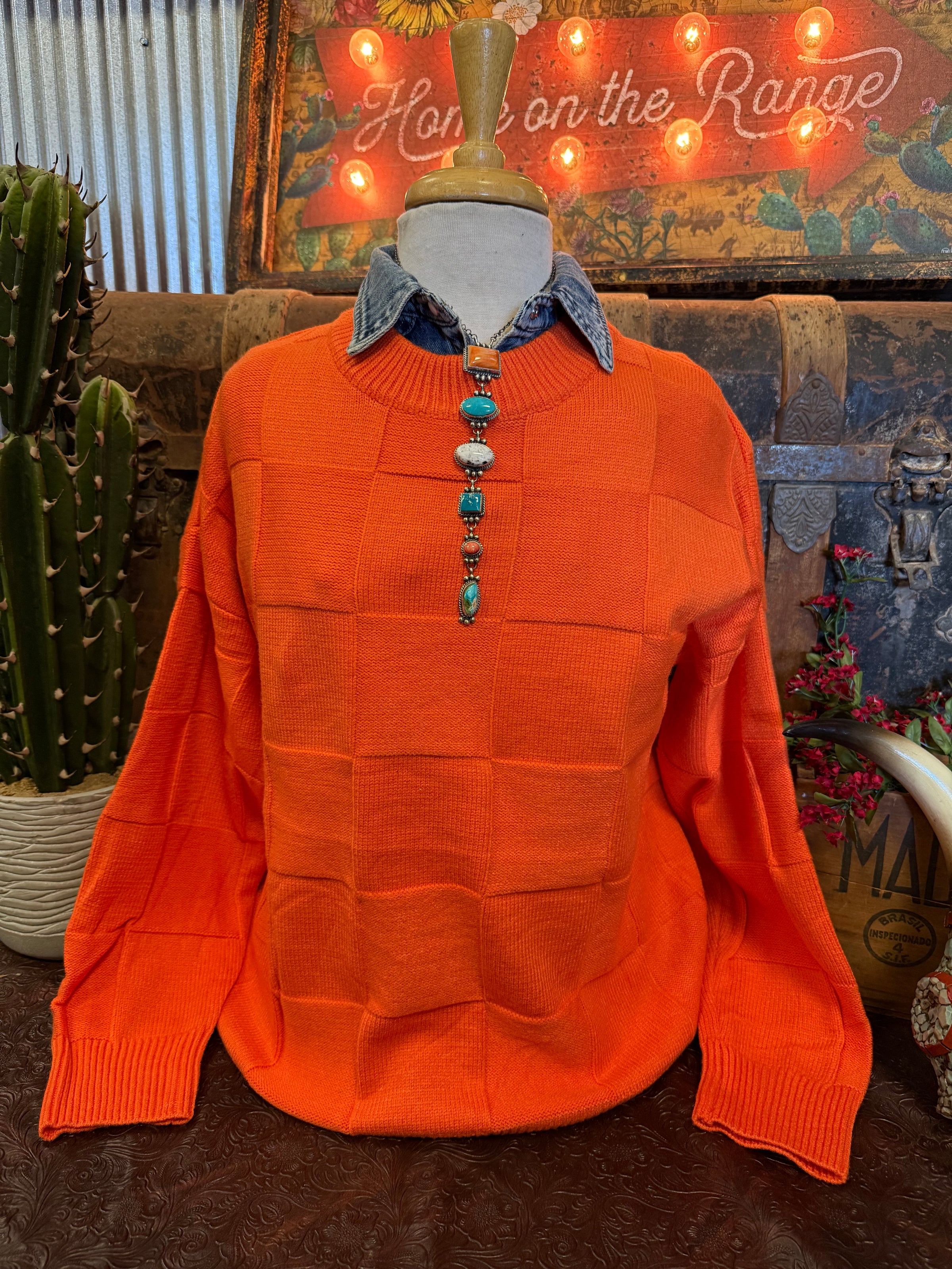 VL Orange Sweater
