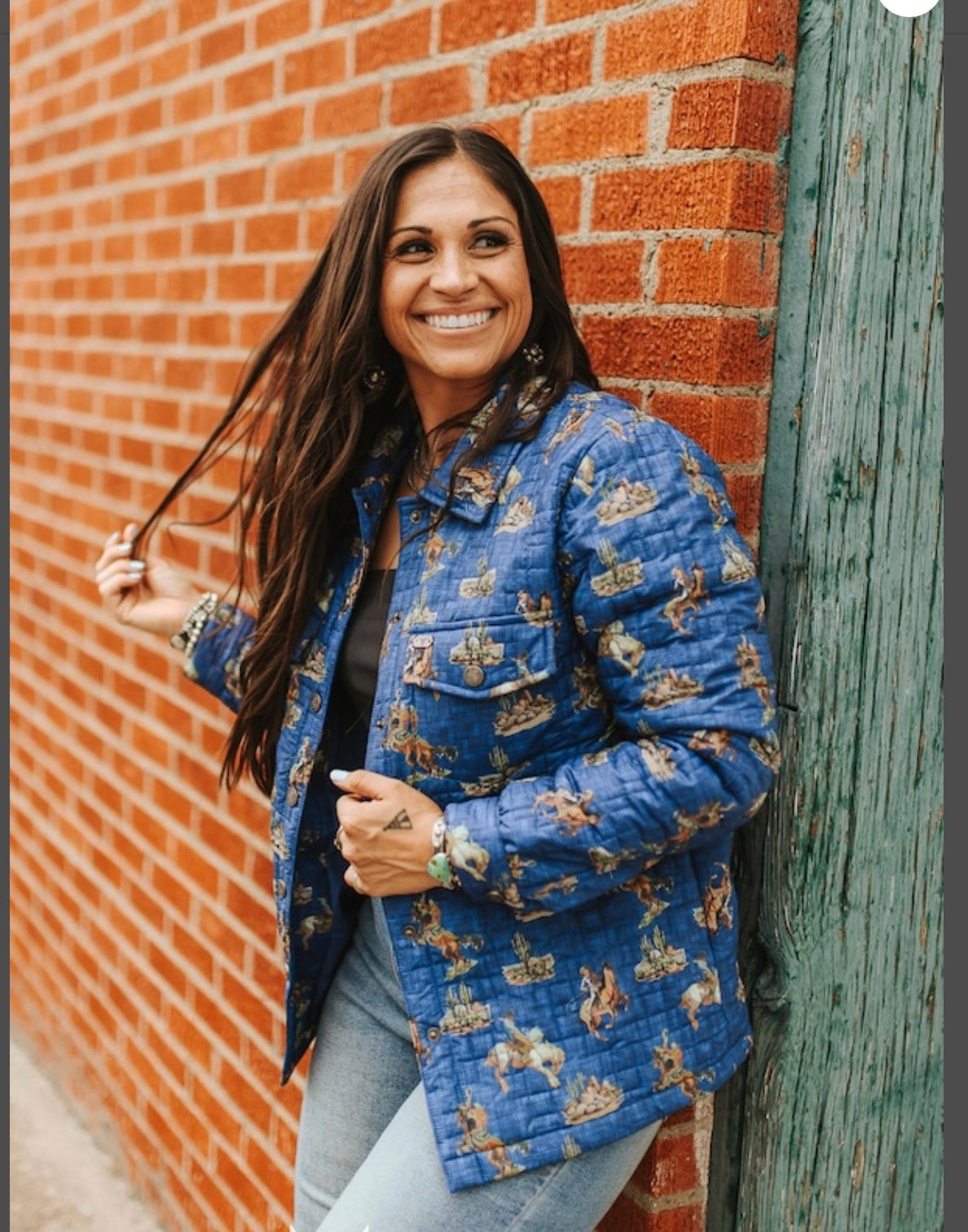 LB Blue Quilted Jacket