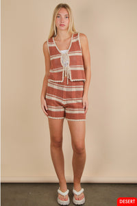 VJ Desert Top/Shorts Set