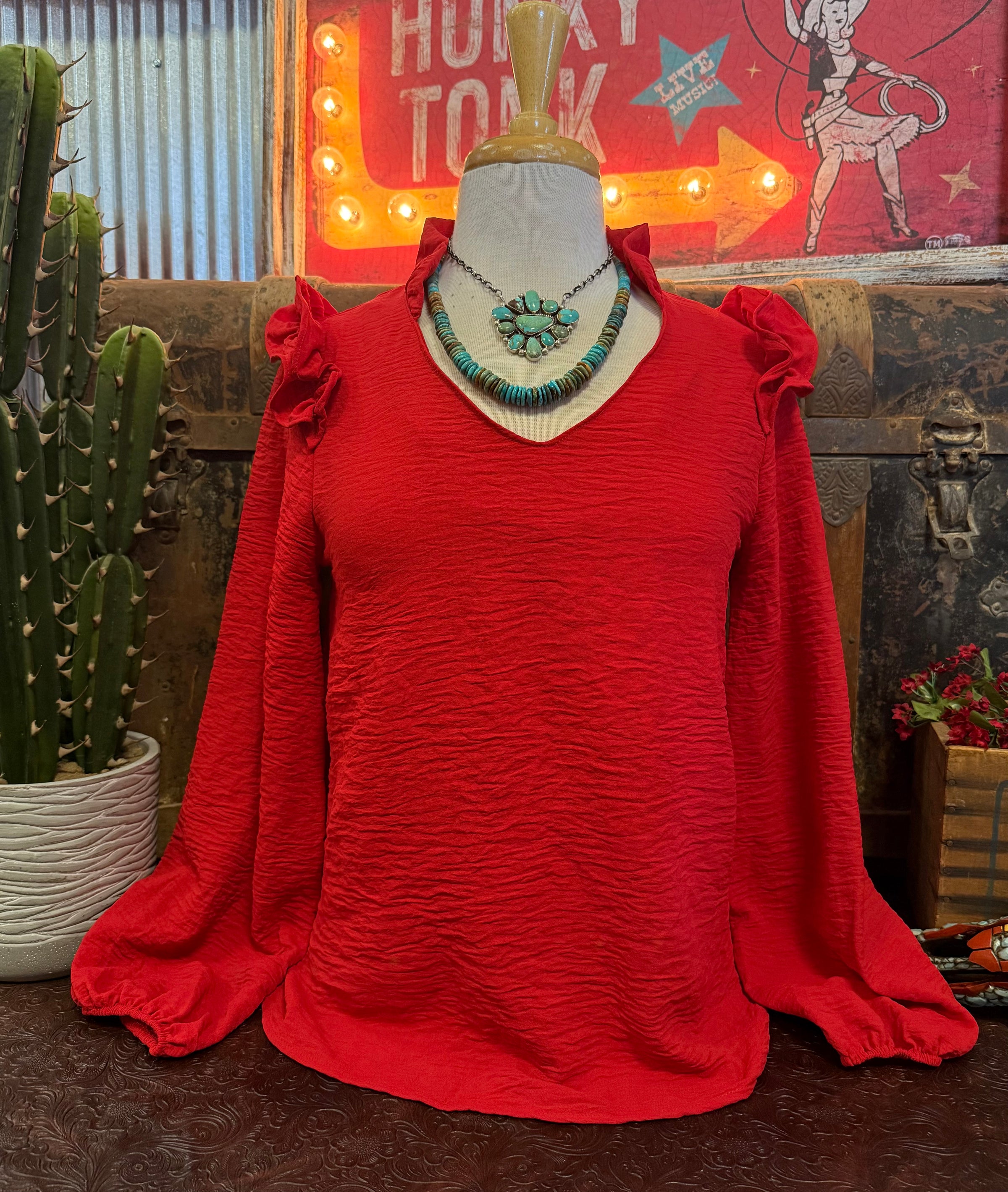 LS Red Vneck