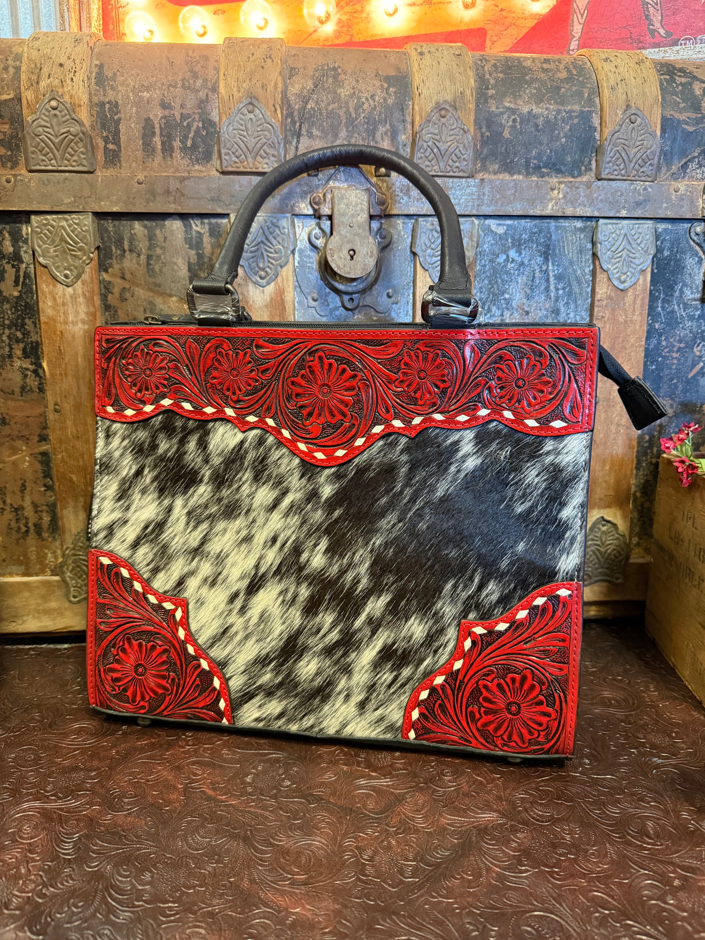 WL Red Hide Purse