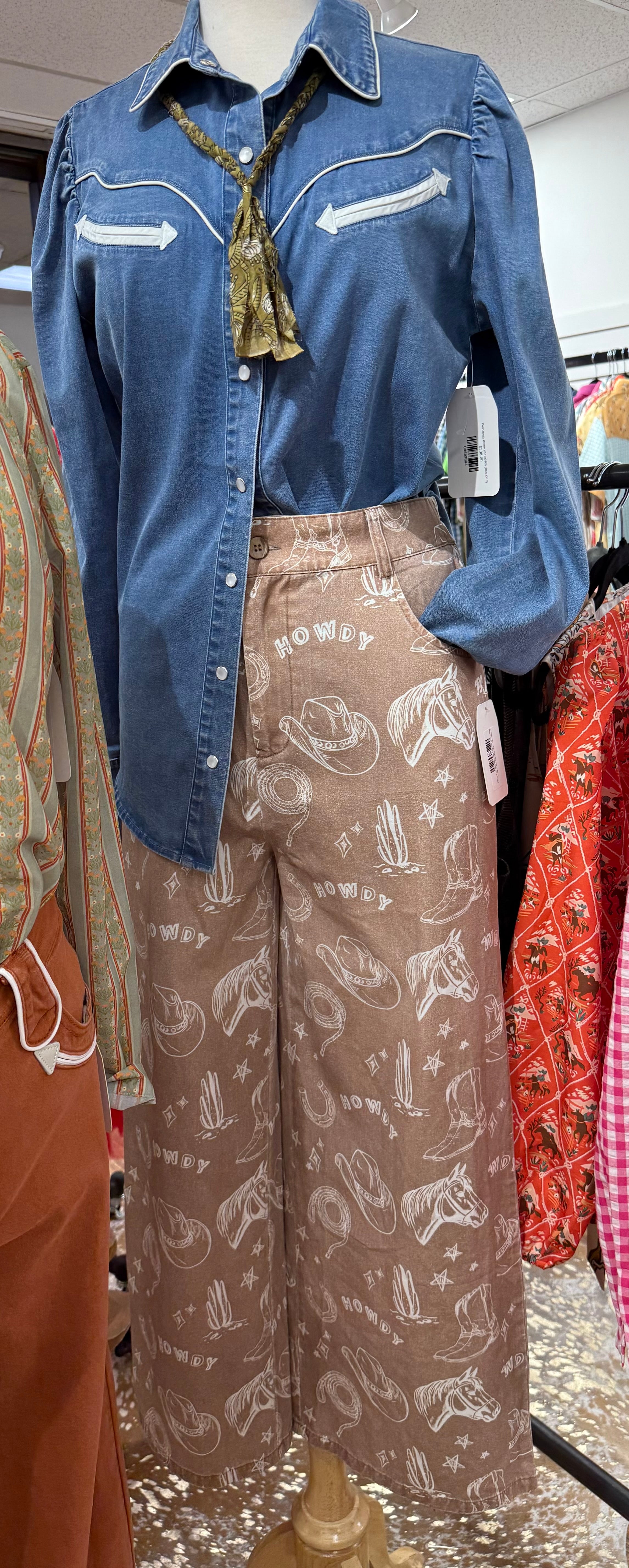 TH Tan Western Things Pants