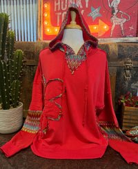 ES Red Floral Hoodie