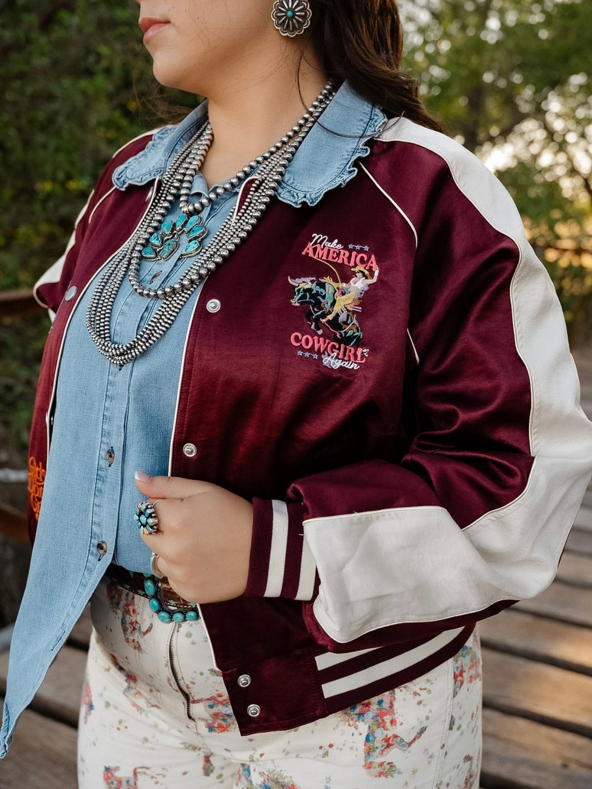 BB Satin Varsity Jacket