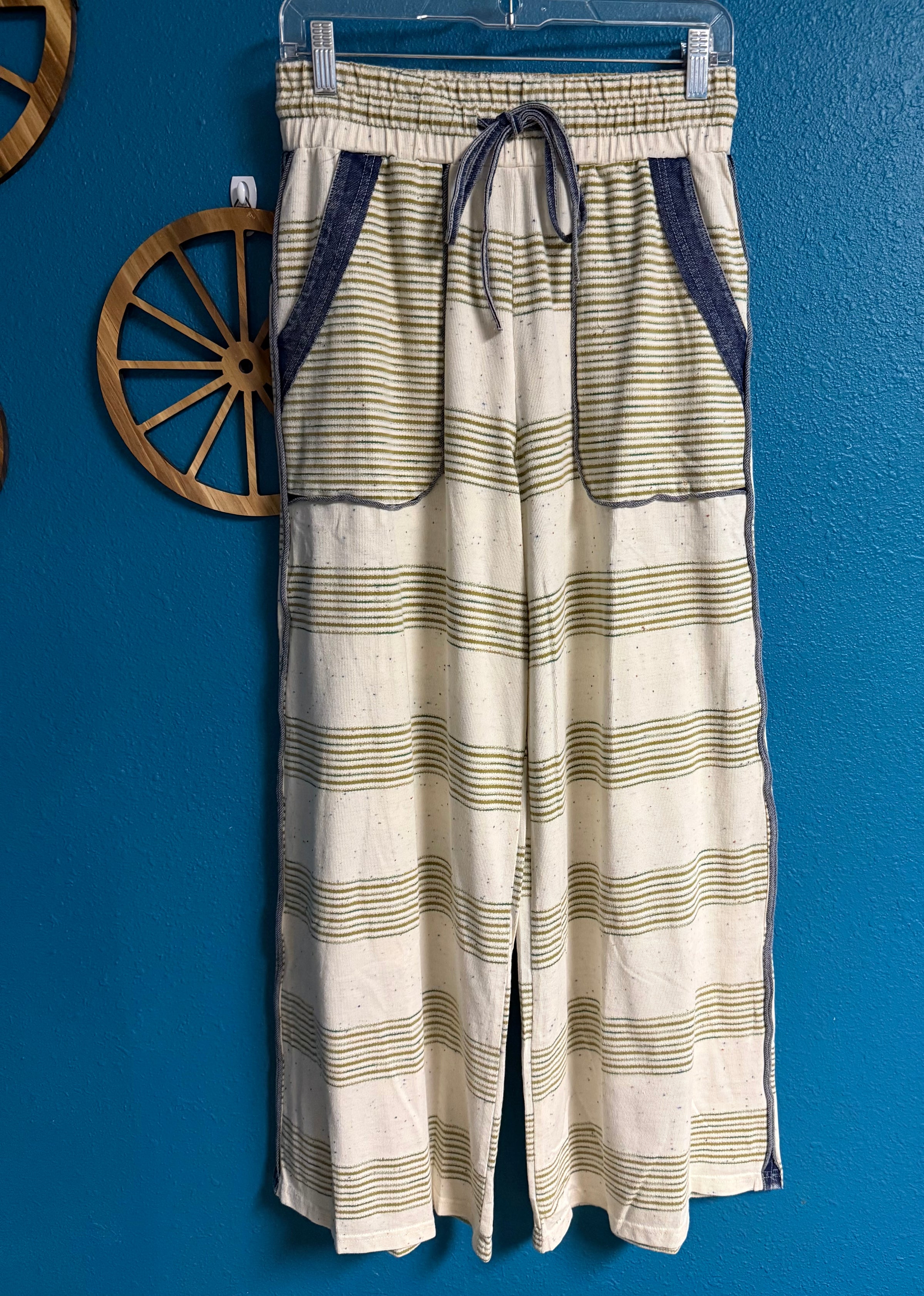 ES Olive Stripe Pants