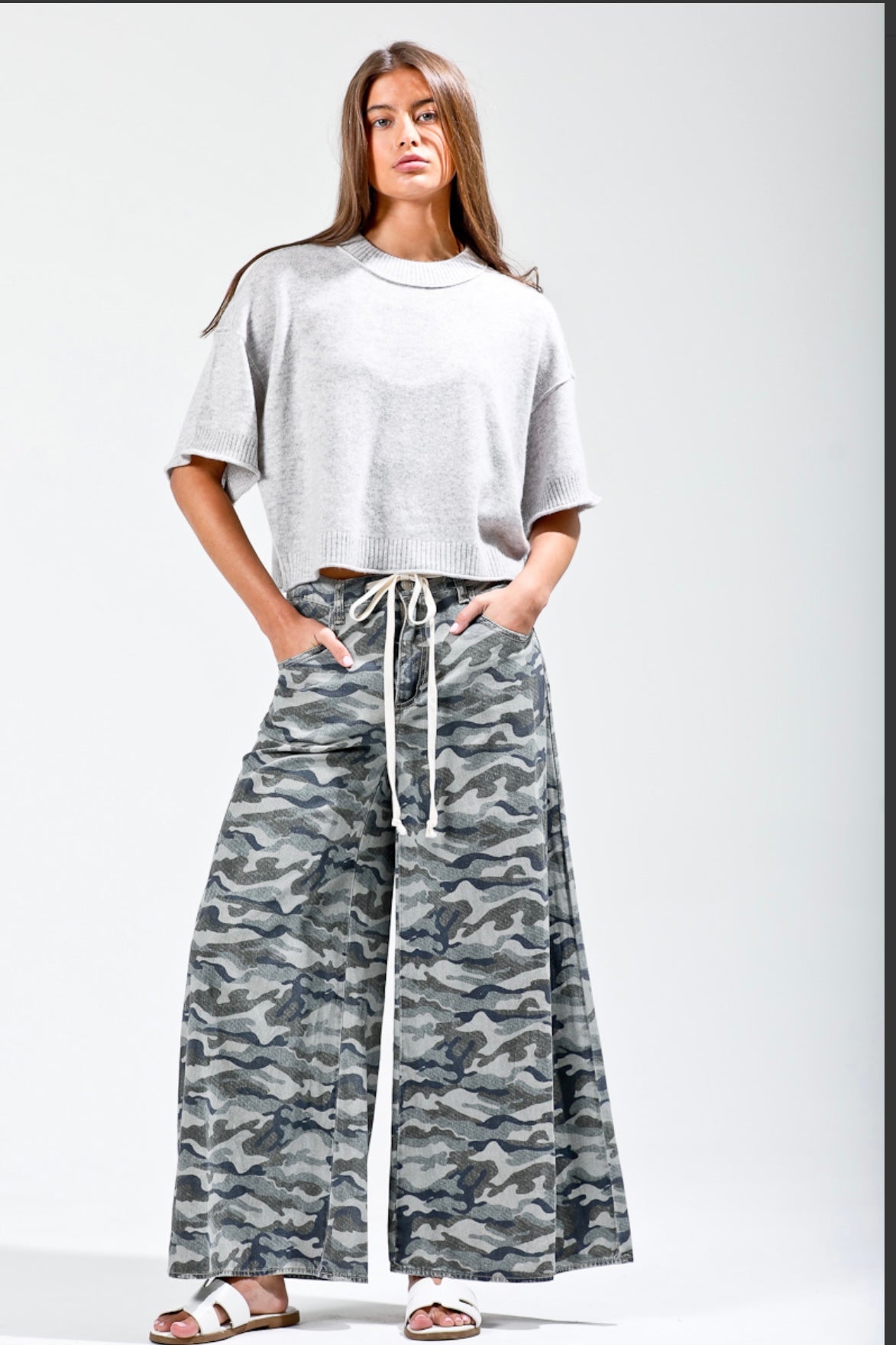 NB Wide Leg Camo Pants