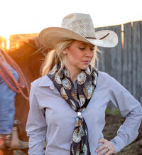 FW Big Concho Black Scarf
