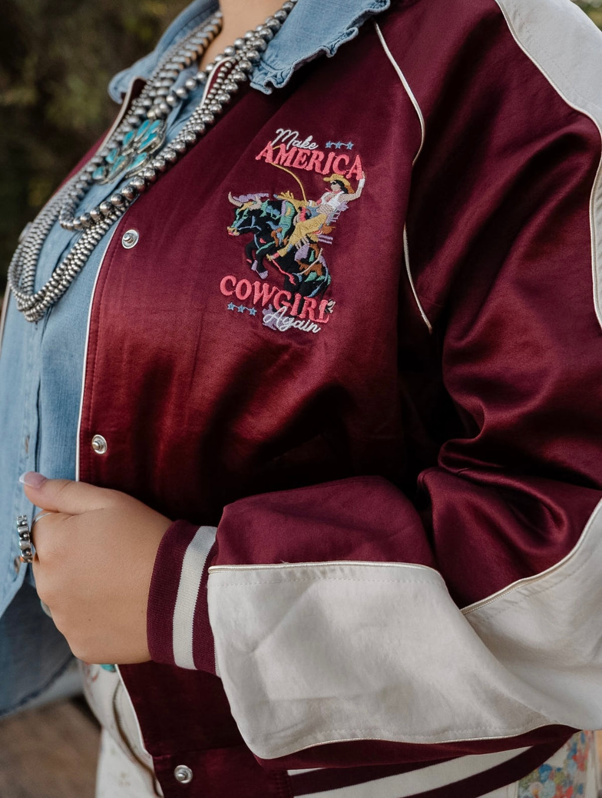 BB Satin Varsity Jacket