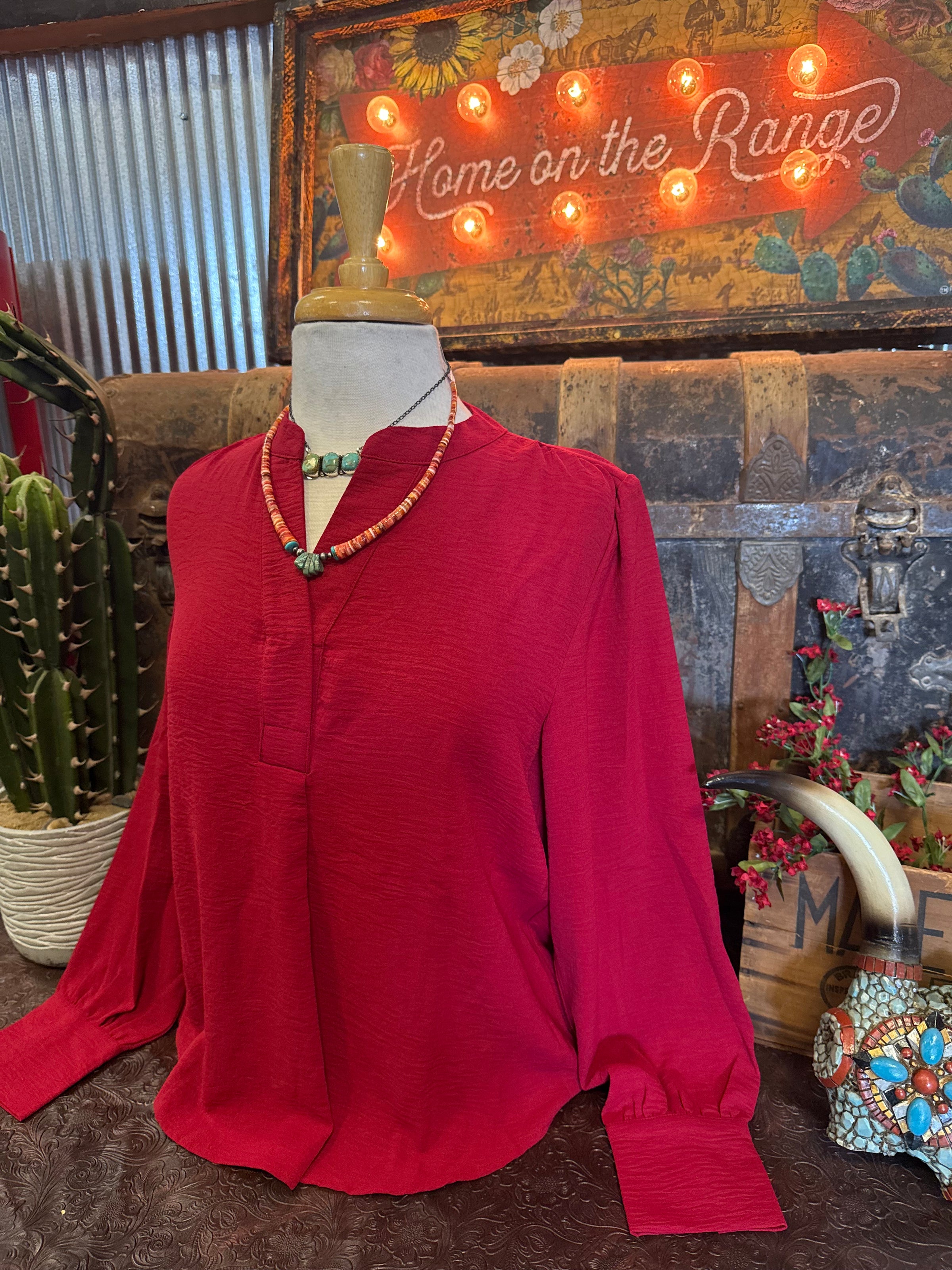 SS Red Wine Long Sleeve