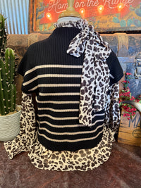 BP Black/Tan Sweater Vest