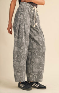 MR Grey Bandana Pants