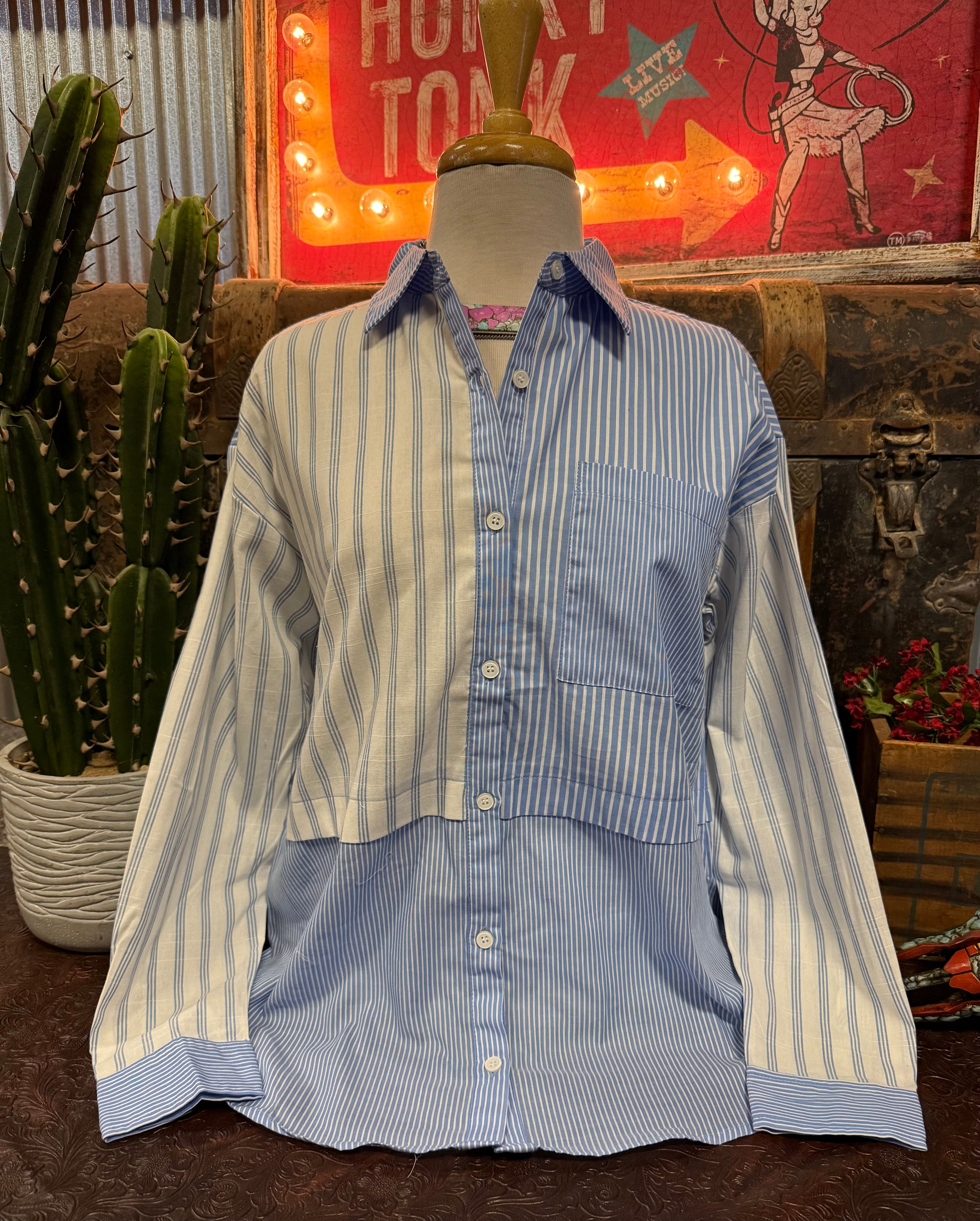 DR Blue and White Stripe BU