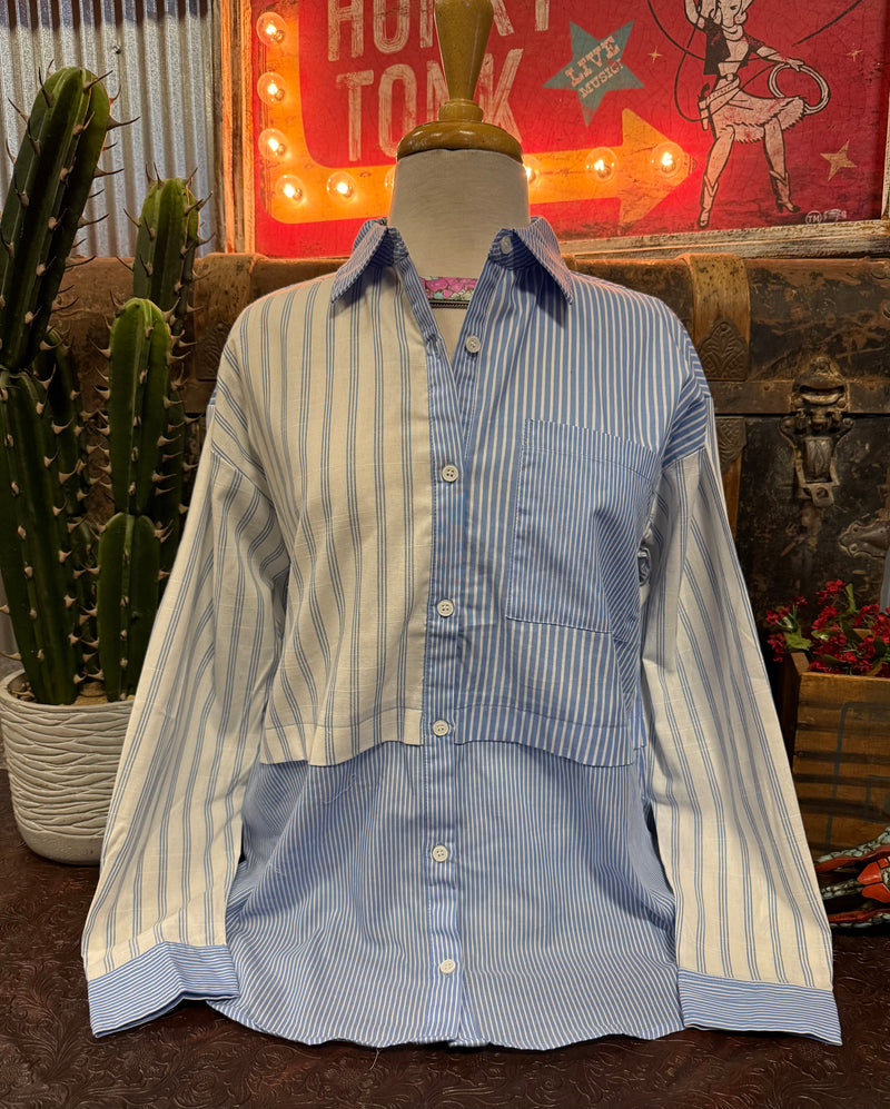 DR Blue and White Stripe BU