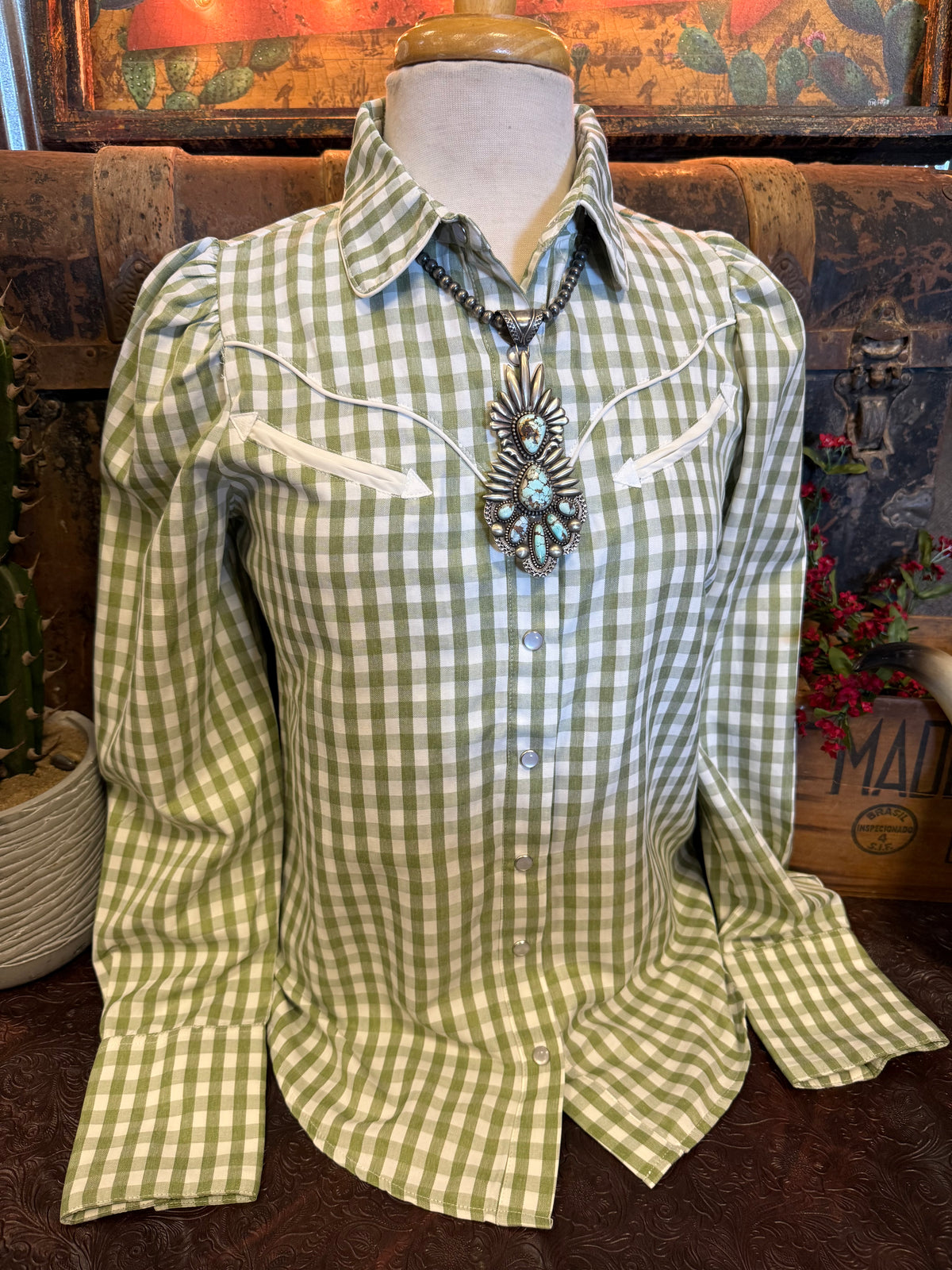 HH Green Gingham BU